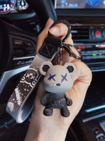 Изысканный брелок, ключи от машины с застежкой, аксессуар на рюкзак подходит для мужчин и женщин, популярно в интернете, с медвежатами