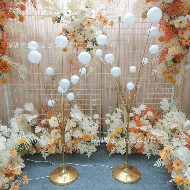 新婚庆道具铁艺发光苹果树路引灯