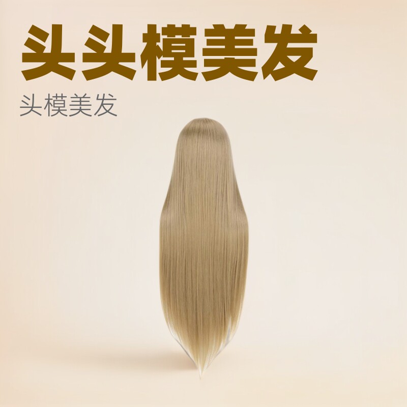 模特头盘发编发练习头头模美发