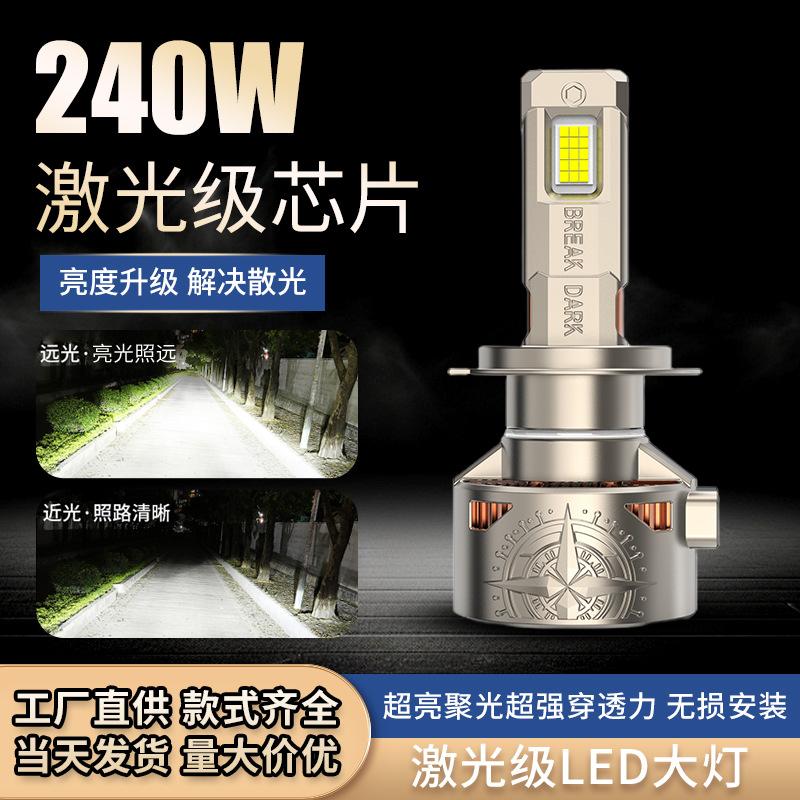 高聚光汽车led大灯240w大功率30