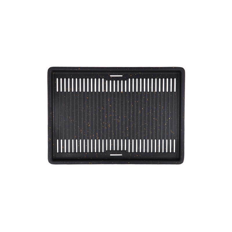 韩式电烤炉烤盘电陶炉不粘烤肉盘烧烤篦子方形鸳鸯火锅盘多尺寸