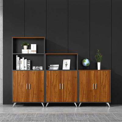 简易办公柜子文件柜办公室高低柜木质矮柜资料柜地柜收纳柜茶水柜