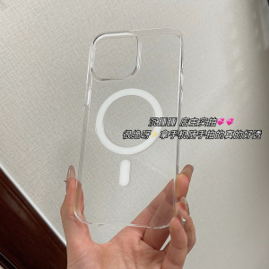 带评测 信我比399的更透 适合夏天的三包硬壳不会发黄附科普磁吸透明手机壳适用于iPhone16pm高透15pc质检
