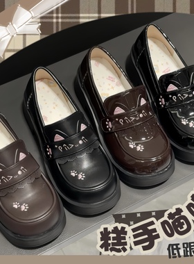 现货可爱原创校供日系中跟圆头洛丽塔百搭JK小皮鞋制服鞋Lo鞋
