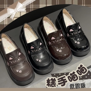 现货可爱原创校供日系中跟圆头洛丽塔百搭JK小皮鞋制服鞋Lo鞋