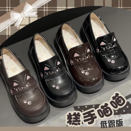 现货可爱原创校供日系中跟圆头洛丽塔百搭JK小皮鞋制服鞋Lo鞋