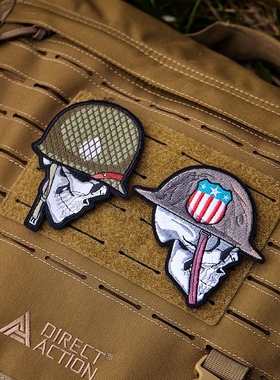 美国MA THE PARATROOPER伞兵&THE DOUGHBOY步兵男孩 刺绣魔术贴