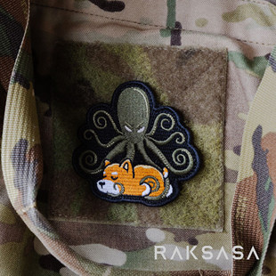 美国SPD Kraken K9 Morale Patch 克拉肯K9刺绣魔术贴士气章贴章