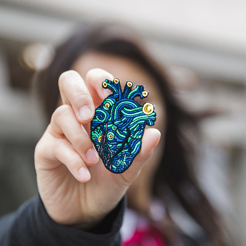 现货 美国MXL STARRY NIGHT HEART MINI PATCH星空心脏魔术贴