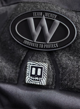 盖隐 Villain「善人」骷髅夜光章 魔术贴士气章晶格夜光章原创