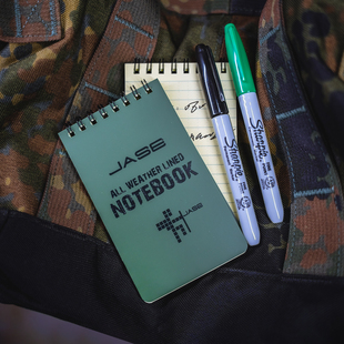 RA JASE 户外战术全天候防水笔记本 便携护眼工作随记本子