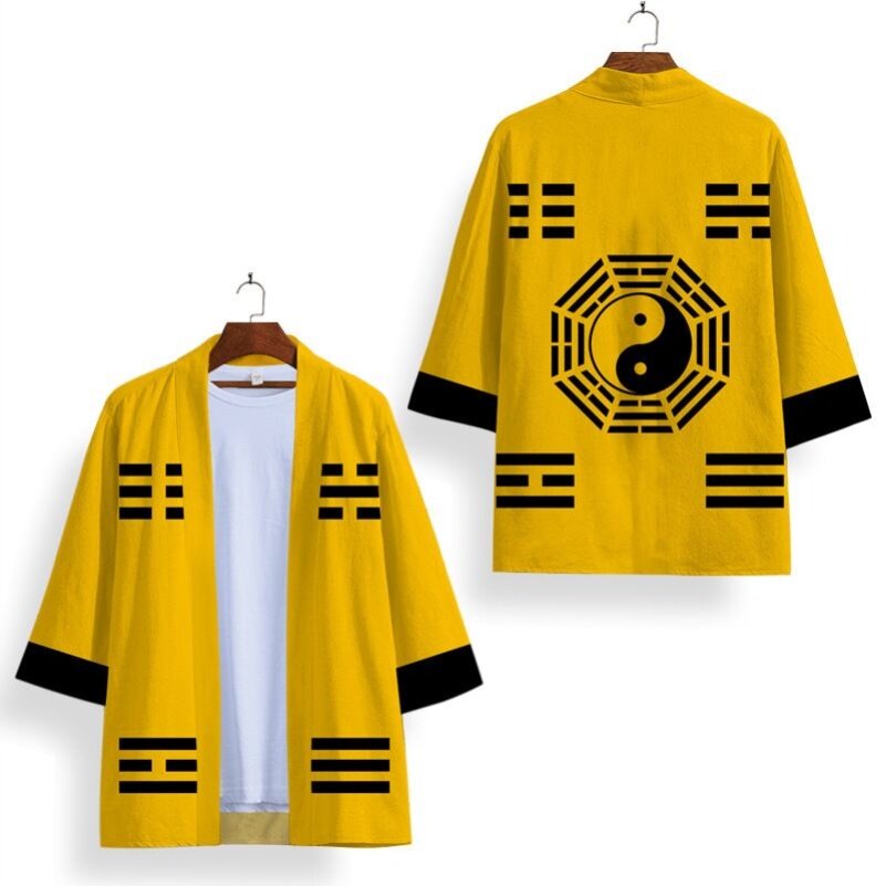 新款夏季新品 国风印花太极图 原宿道袍外套二次元休闲舒适羽织