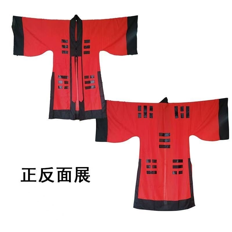 新款道士衣服夏纺绸八卦衣高功法衣长袍道袍道家服饰道士服演出服