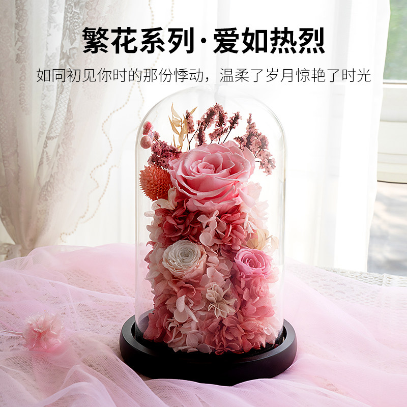 永生花玫瑰生日礼物送女生图片