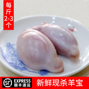 新鲜羊宝羊蛋羊球烧烤食材生羊肉羊睾丸火锅生鲜食品烤串包邮500g