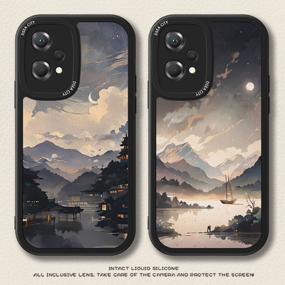 山水画适用opk11手机壳10