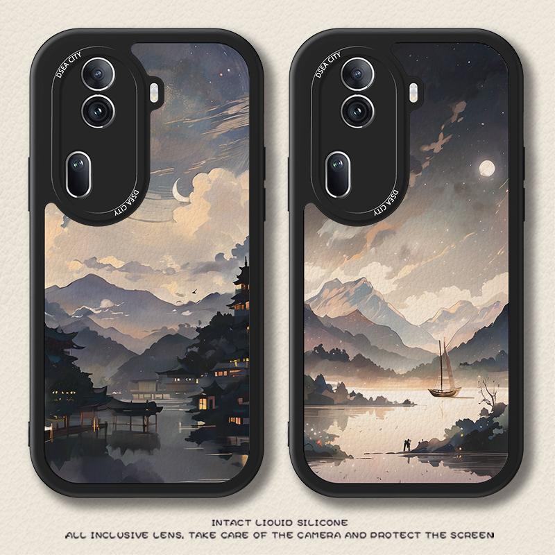 山水画适用opren11手机壳1