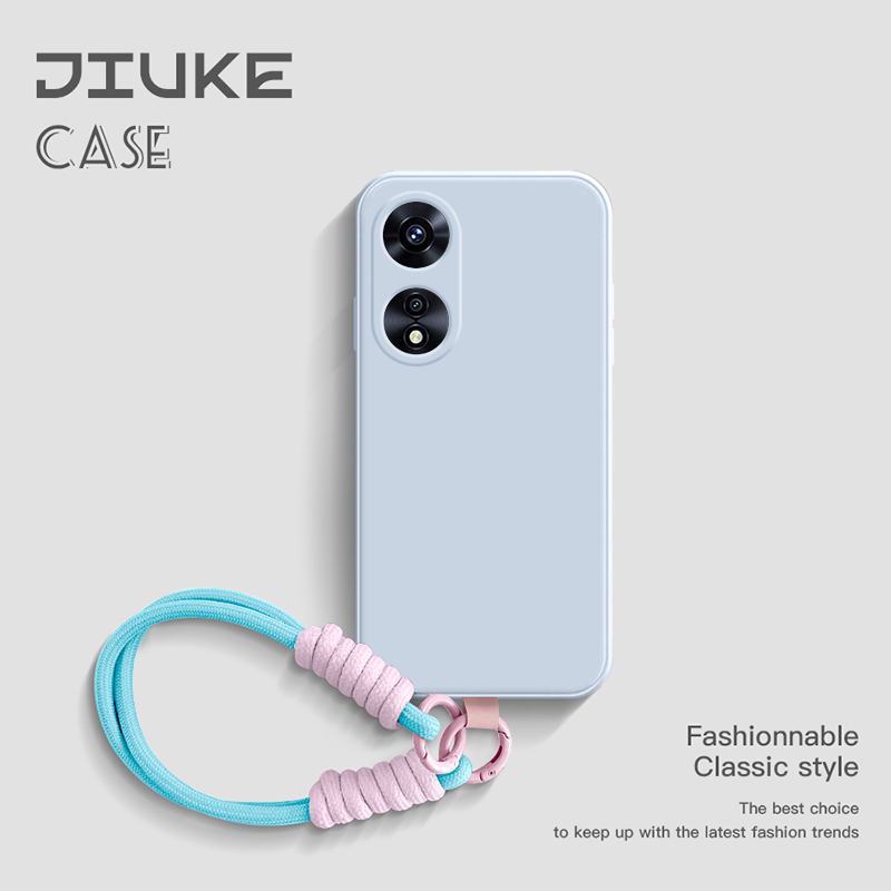 适用于OPPOA58硅胶壳送编织挂绳