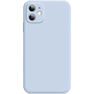适用于苹果11手机壳iPhone11新款烟灰蓝pro液态硅胶11promax全包防摔直边简约纯色软壳男女情侣款磨砂保护套