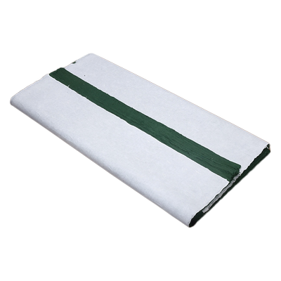 凤泉纯手工半生熟墨绿色楮皮皮纸