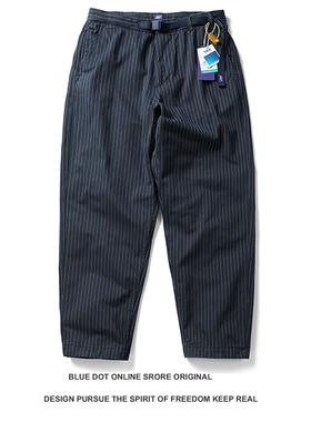 25日系复古紫标5355加厚人字纹宽松休闲裤 宽松工装裤子男cityboy