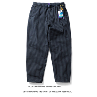25日系复古紫标5355加厚人字纹宽松休闲裤 宽松工装裤子男cityboy