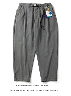 25SS春夏日系紫标5414宽松休闲西裤TR免烫抗皱垂感 松弛青年裤子