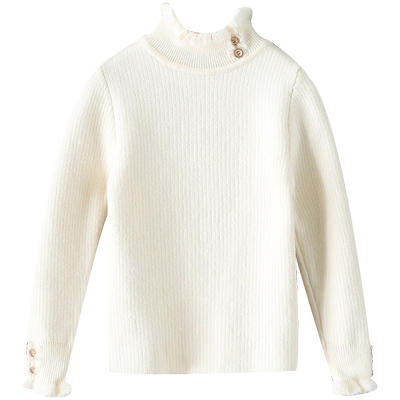 淑女秋冬女童毛衣加厚款冬装加绒