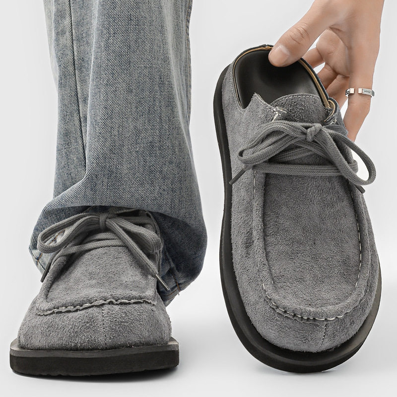 【高品质】平底套脚乐福鞋2026春季新款男款通勤休闲厚底勃肯鞋,流行男鞋,包头拖,淘宝优惠券,粉丝福利购,淘宝优惠卷