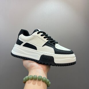 【香港专柜】潮流百搭小白鞋男款2026厚底增高休闲高级感春季板鞋