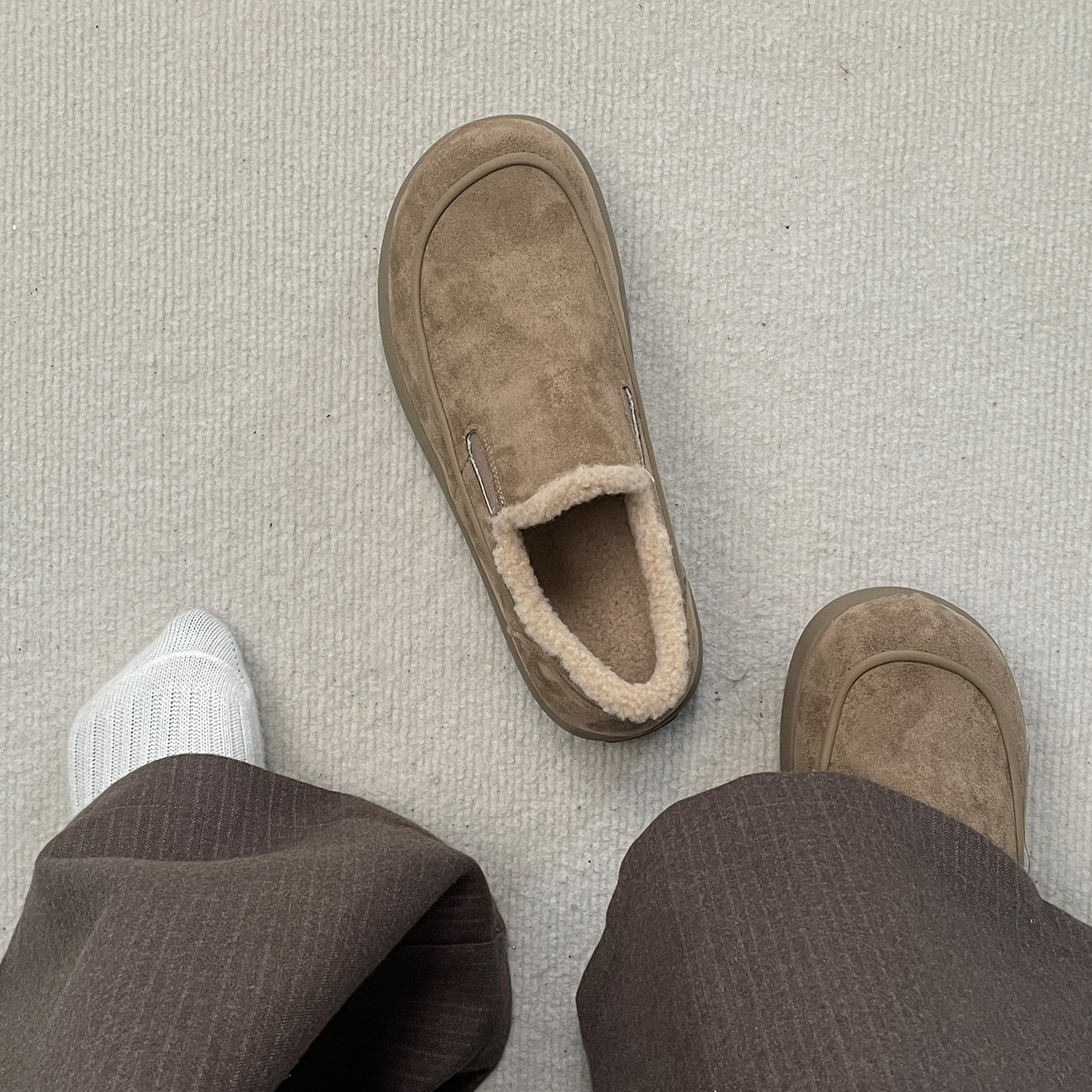 全包毛绒雪地靴男冬季加绒加厚保暖防滑2025新款羊皮毛一体棉鞋