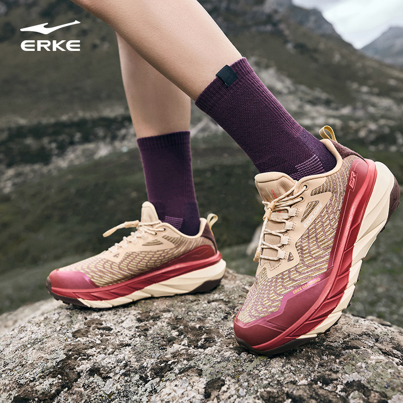 鸿星尔克纵横SP丨户外登山鞋减震跑步鞋女春秋徒步防滑越野鞋女鞋