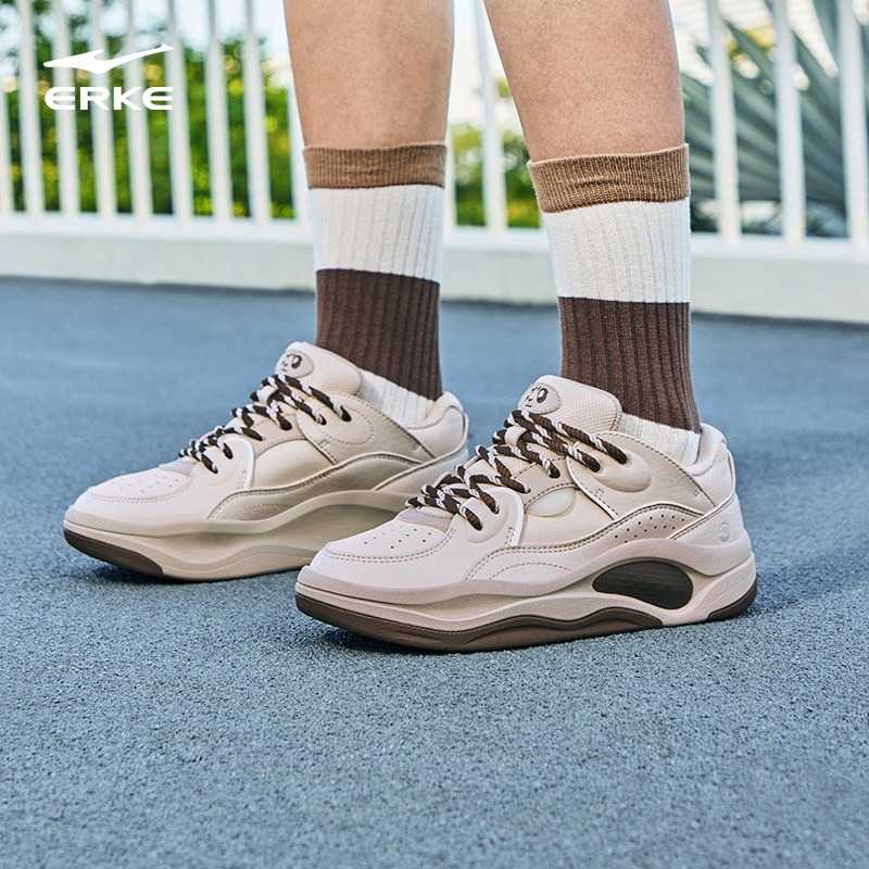 鸿星尔克印象熊猫5板鞋女款2025新款拼色复古厚底运动鞋休闲鞋子,运动鞋new,板鞋,淘宝优惠券,粉丝福利购,淘宝优惠卷