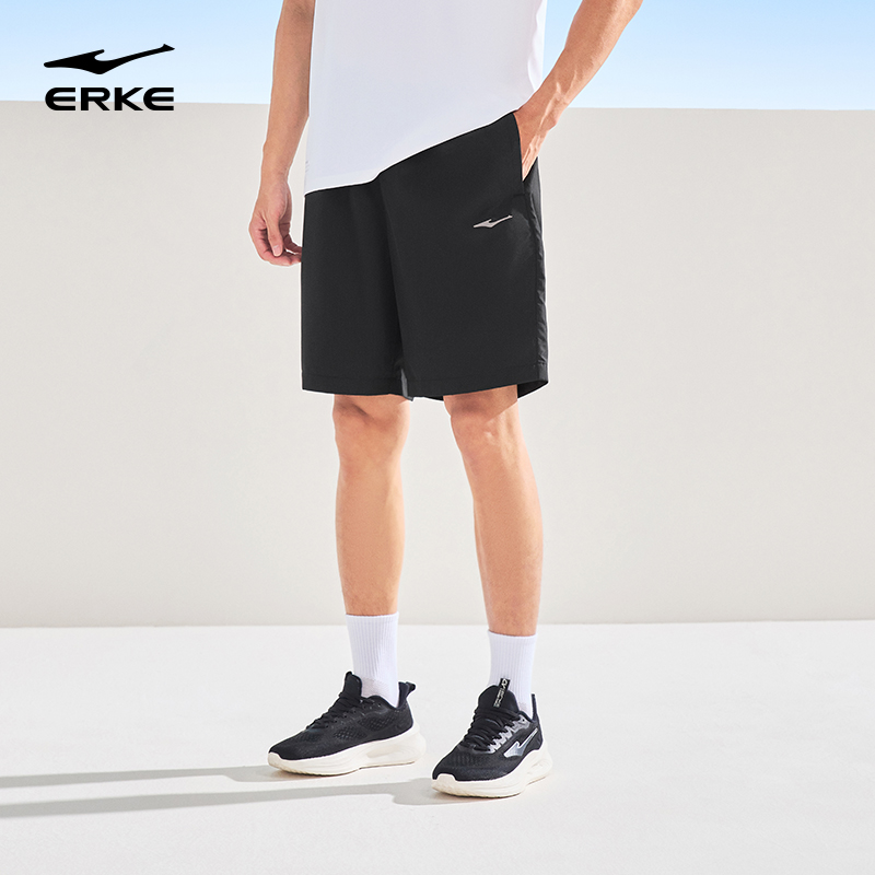 鸿星尔克运动短裤男2025秋季新款五分裤透气速干裤健身男士短裤子
