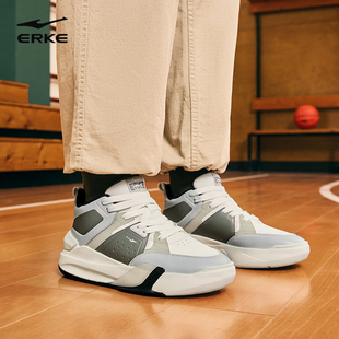 觉醒2鸿星尔克板鞋男鞋春秋新款情侣厚底高帮休闲运动鞋男士鞋子