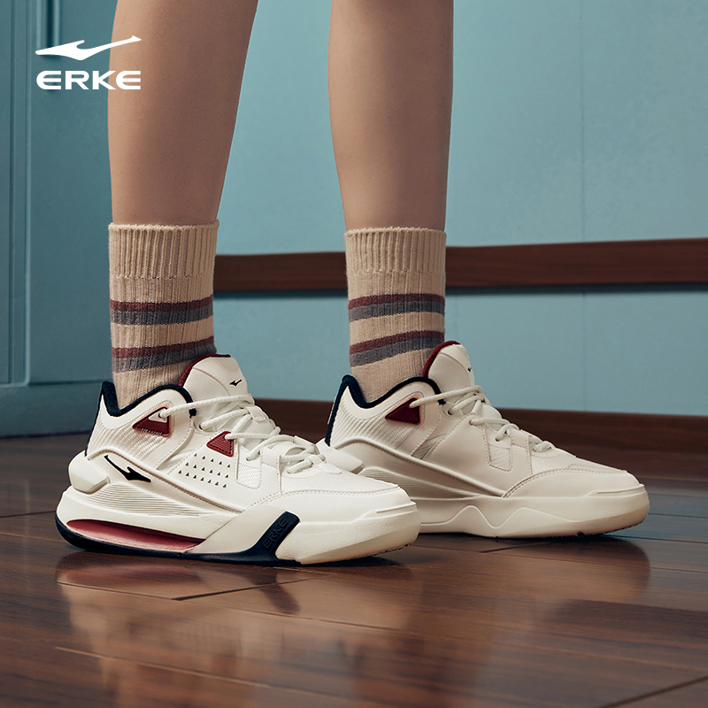 板鞋鸿星尔克厚底透气女士鞋子