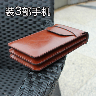 适用于竖款三部手机壳三合一3层matex2钱包式全包防摔收纳包多部手机包mate50pro保护皮套男女手拿包14promax
