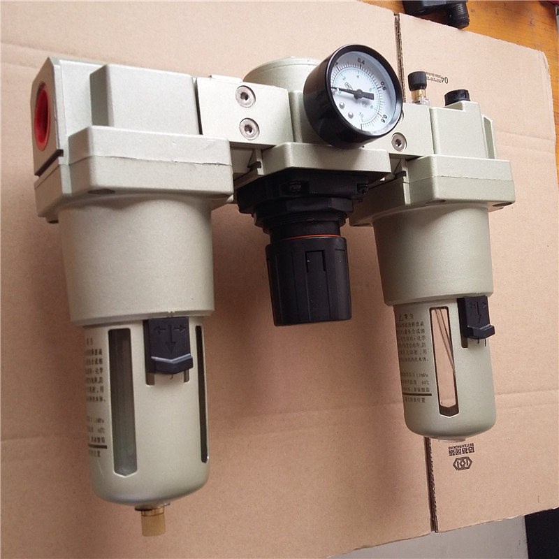 1寸DN25气源处理三联体AC5000-10 AF5000-10D+AR5000+AL5000-10