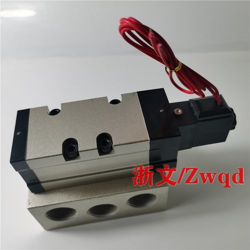 VF340S AC220V DC24V二位五通电控换向阀带底座电磁阀6分DN20