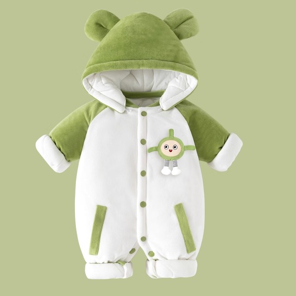1套 0-36月婴儿衣服冬天冬季新生宝宝连体衣初生棉衣外出服秋冬装
