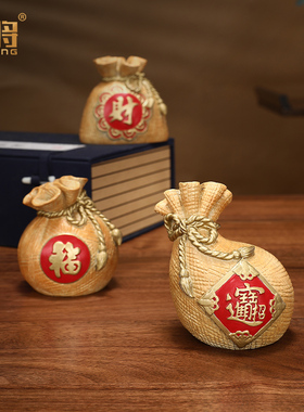 北将全铜手工彩绘《小福袋》送礼