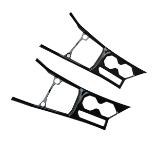 专用17-24款大众朗逸车内饰改装饰配件亮光黑碳纤亮片保护原车贴