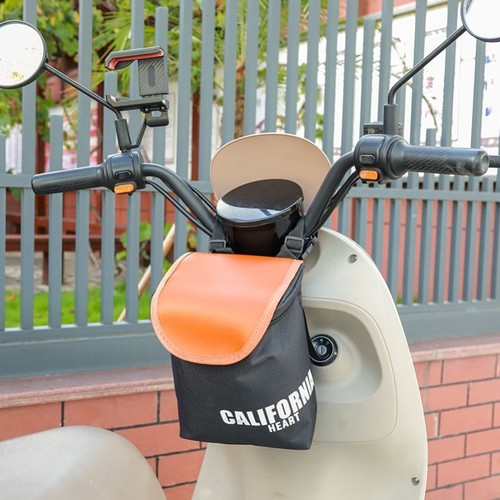 新款电动车前置挂包踏板车通用挂包收纳包包防泼水电动车收纳挂包