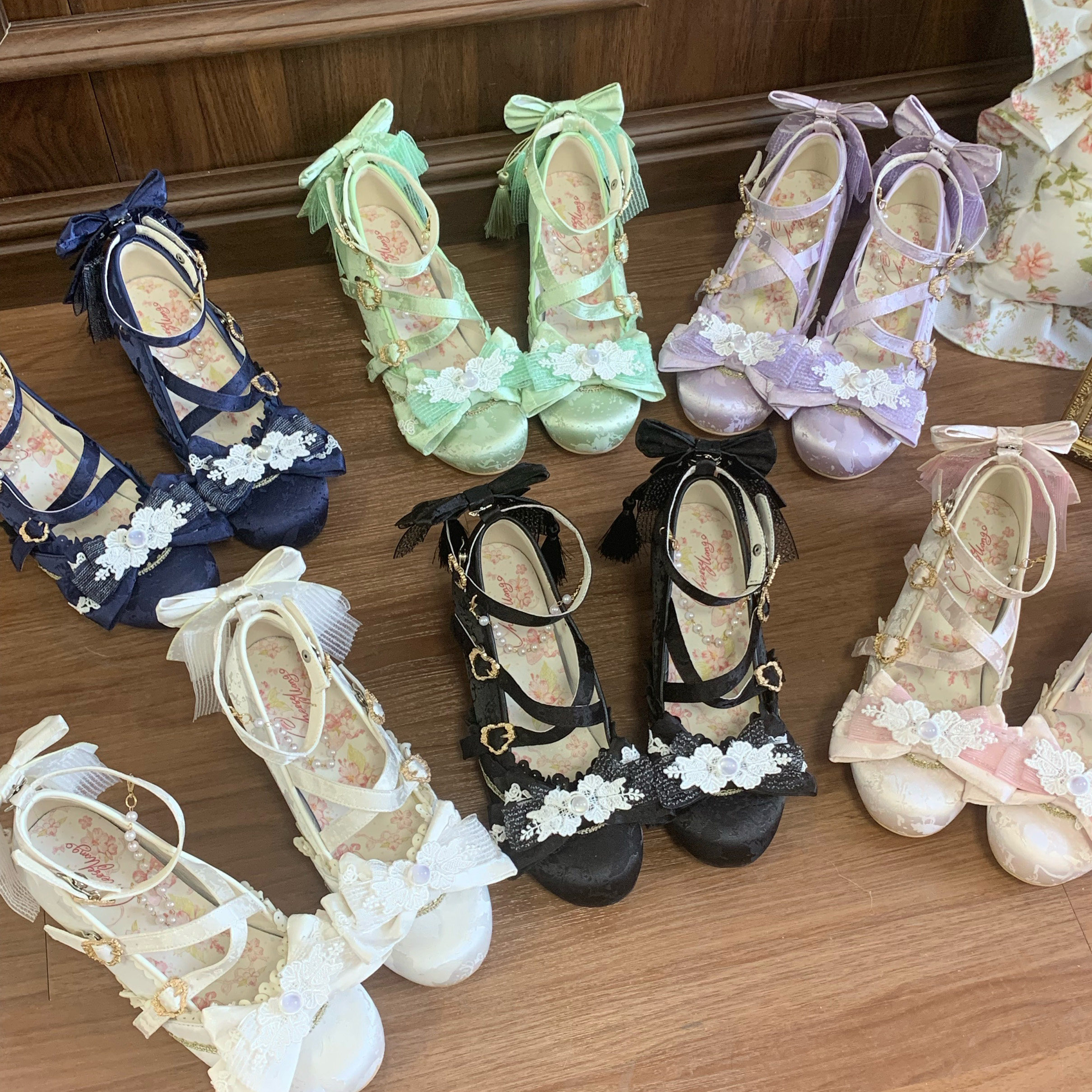 【定金】云知浅低跟 中华风百搭lo鞋 Lolita鞋防水台