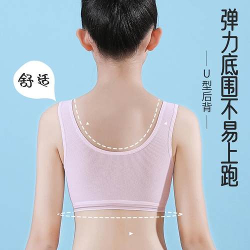 新款直销高中发育期少女文胸美背初中生学生内衣无钢圈女大童内衣