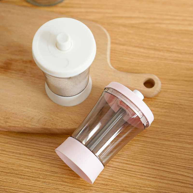 新款直销定量盐瓶调味罐家用计量按压式撒盐罐厨房神器控限放盐盒