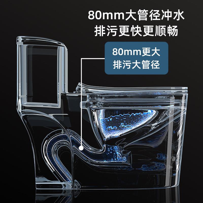 新款直销巢驰马桶创意大理石纹家用抽水陶瓷卫生间虹吸式防臭座坐