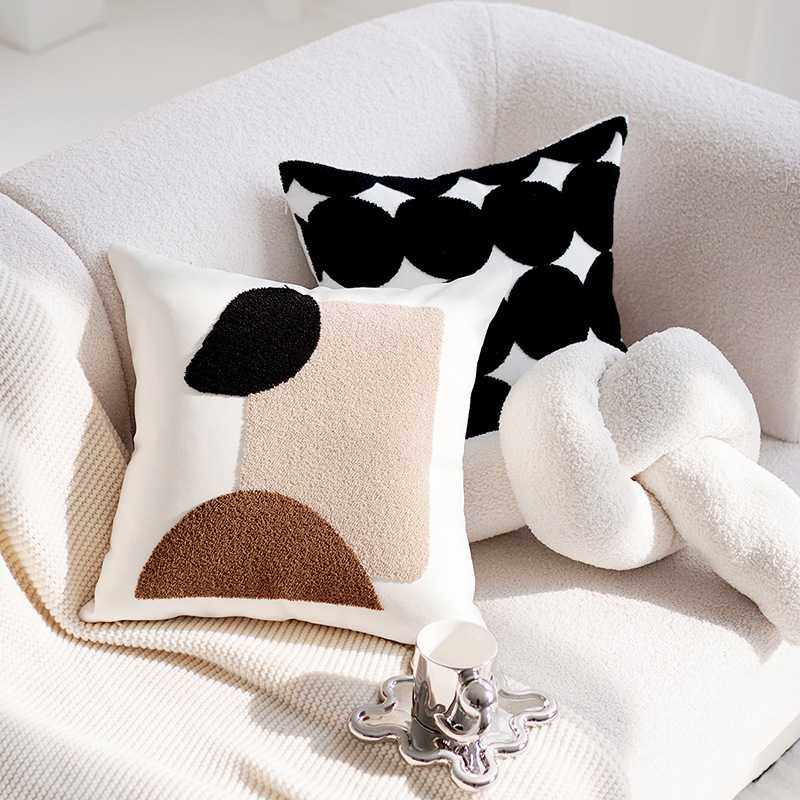 新款直销简约ins风艺术扭扭条沙发抱枕靠垫靠背样板间靠枕抱枕套,居家布艺,靠垫/抱枕,淘宝优惠券,粉丝福利购,淘宝优惠卷