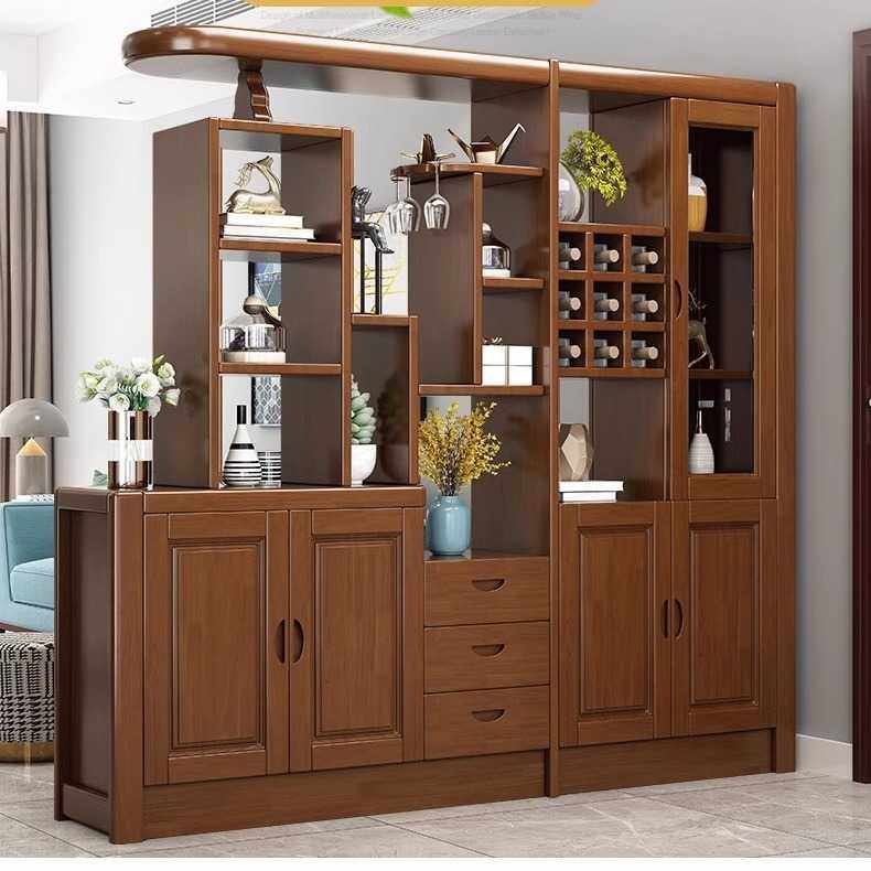 新款直销实木间厅柜新中式客厅玄关柜入户隔断酒柜鞋柜一体双面屏,住宅家具,门厅/玄关柜/玄关架,淘宝优惠券,粉丝福利购,淘宝优惠卷