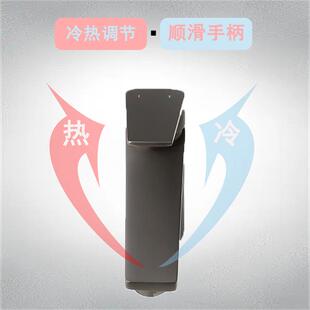 直销精铜冷热水龙头酒店宾馆家用台上洗脸盆水镀枪灰面盆龙头 新款